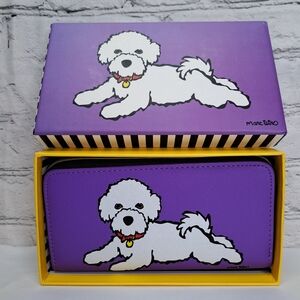 MARC TETRO LONG WALLET SIGNATURE ARTISTIC DOG DESIGN GIFT BOX SET